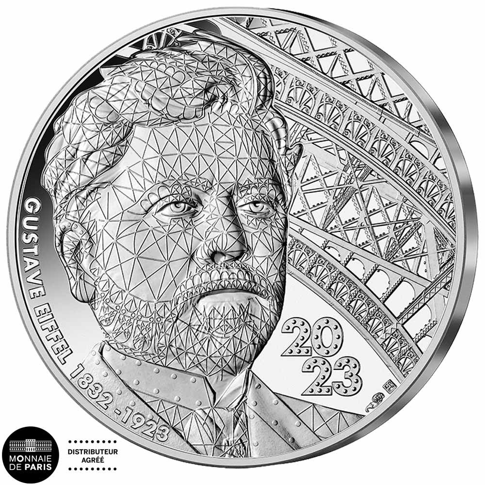 100 Euro Argent France 2023 - Gustave Eiffel