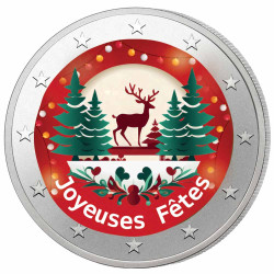La 2 Euro Joyeuses Fêtes enduite offerte*