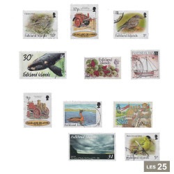 25 timbres Falkland