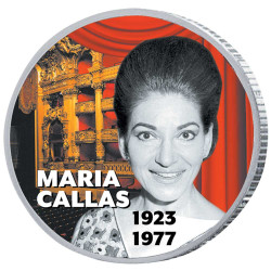 2 Euro Maria Callas enduite