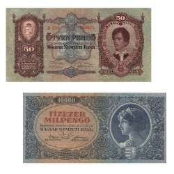 Lot 2 billets Hongrie