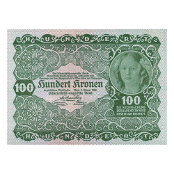 100 Couronnes Autriche 1922