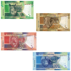 Lot 4 billets Afrique du...