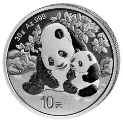 10 Yuan Argent Chine BU 2024 - Panda