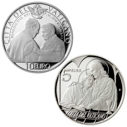 Lot des 10 Euro et 5 Euro Vatican BE 2023