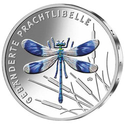 5 Euro Allemagne 2023 colorisée - Libellule