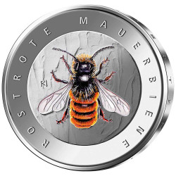 5 Euro Allemagne 2023 colorisée - Abeille maçonne