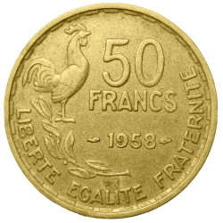 50 Francs Guiraud 1958