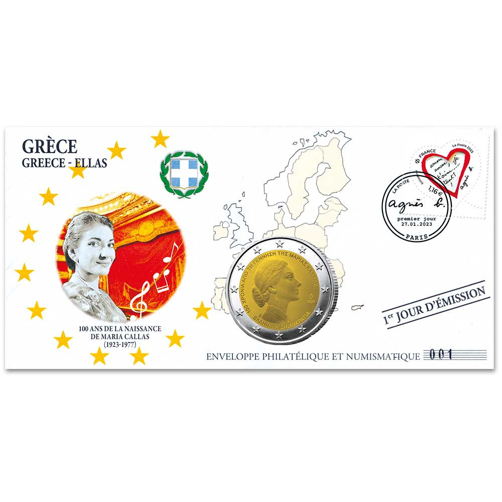 2 Euro Grèce 2023 - Maria Callas