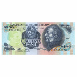 50 Nouveaux Pesos Uruguay 1989