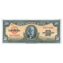 50 Pesos Cuba 1958