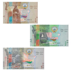 1/4, 1/2, 1 Dinar Koweït 2014