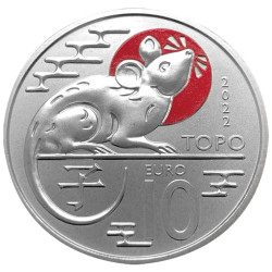 10 Euro Saint-Marin 2022 colorisée - Rat