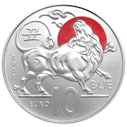 10 Euro Saint-Marin 2022 colorisée - Bœuf