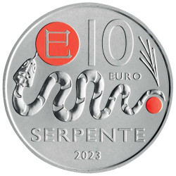 10 Euro Cupronickel Saint-Marin 2023 colorisée - Serpent