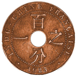 1 Centime Bronze Indochine française 1908-1939