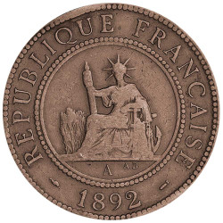 1 Centime Bronze Indochine française 1885-1894