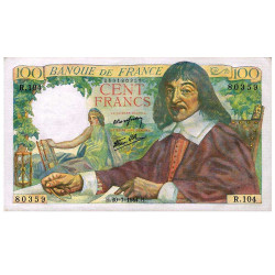 100 Francs Descartes 1942