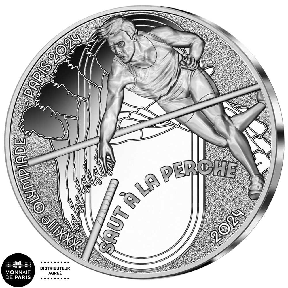 10 Euro Argent France BE 2024 - Saut à la perche