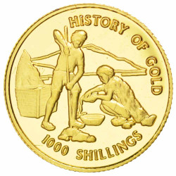 1000 Shillings Or Tanzanie BE 1998 - Histoire de l'or