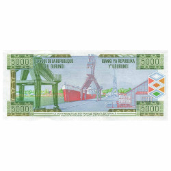 5000 Francs Burundi 2005