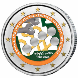 2 Euro Chypre 2023 - Création de la Banque centrale