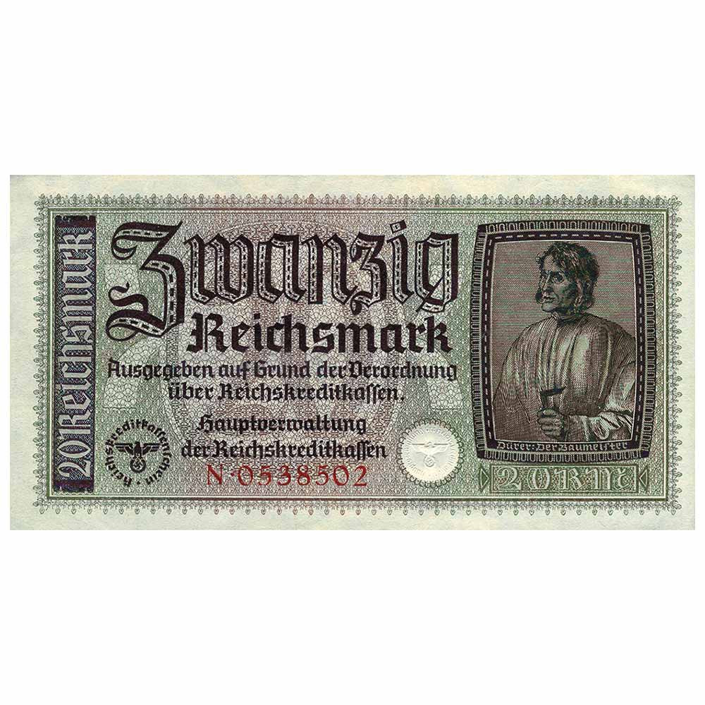 20 Reichsmark Allemagne 1940-1945