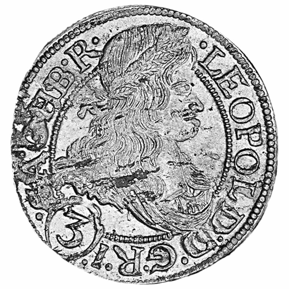 3 Kreuzer Argent Allemagne - Leopold Ier