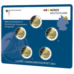 5 x 2 Euro Allemagne BU...