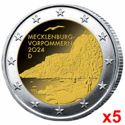 5 x 2 Euro Allemagne 2024