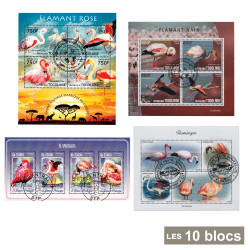 10 Blocs Flamants Roses