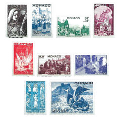 9 timbres Sainte Dévote...