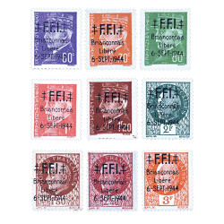 9 timbres Libération...