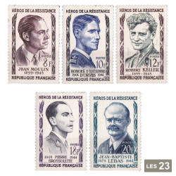 23 timbres Héros de la...