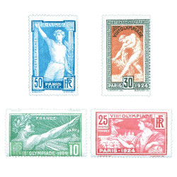 4 timbres JO Paris 1924