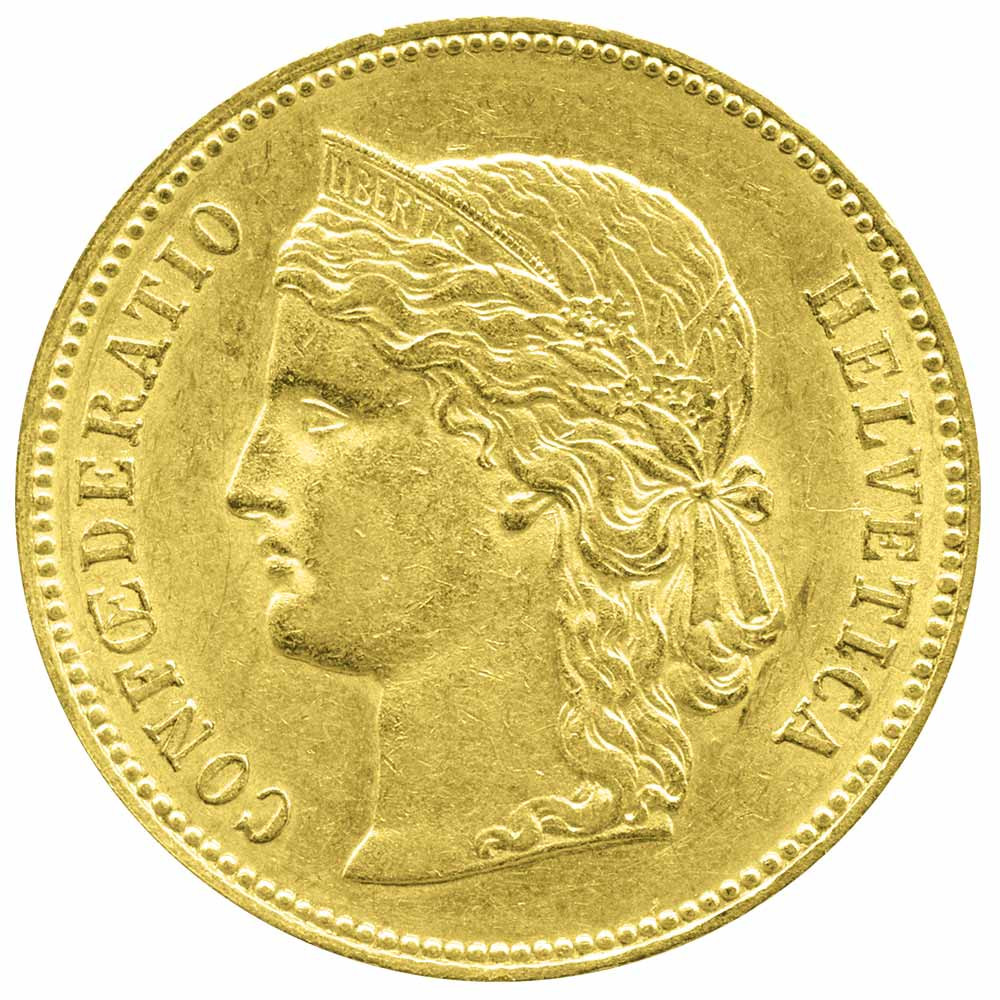 20 Francs Or Suisse 1896 - Confédération