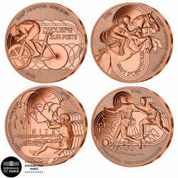 Lot 4 x 1/4 Euro France 2022