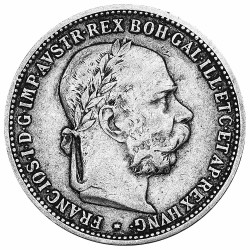 1 Couronne Argent  Autriche-Hongrie 1892-1907