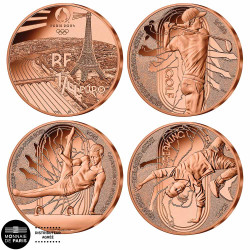 Lot 4 x 1/4 Euro France 2023