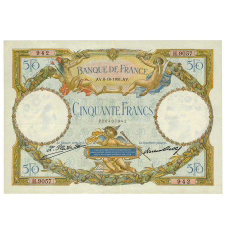 50 Francs Luc Olivier Merson sans signature