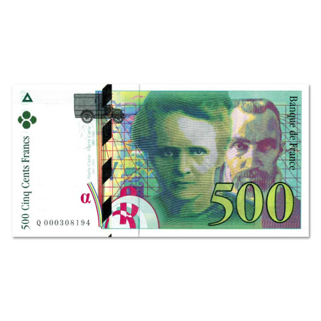 500 Francs Pierre et Marie Curie 2000