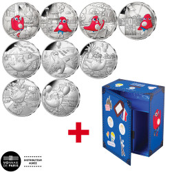 Lot 9 x 10 Euro Argent France 2024 V1 + le coffret à -50%