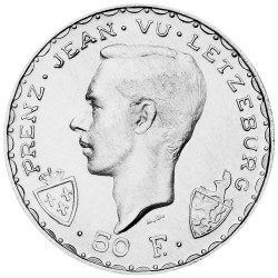 50 Francs Argent Luxembourg...