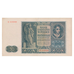 50 Zlotych Pologne 1941