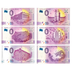 Lot 12 Billets Souvenir 0 Euro