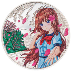 5 Dollars Argent Niue BE 2023 colorisée - Printemps