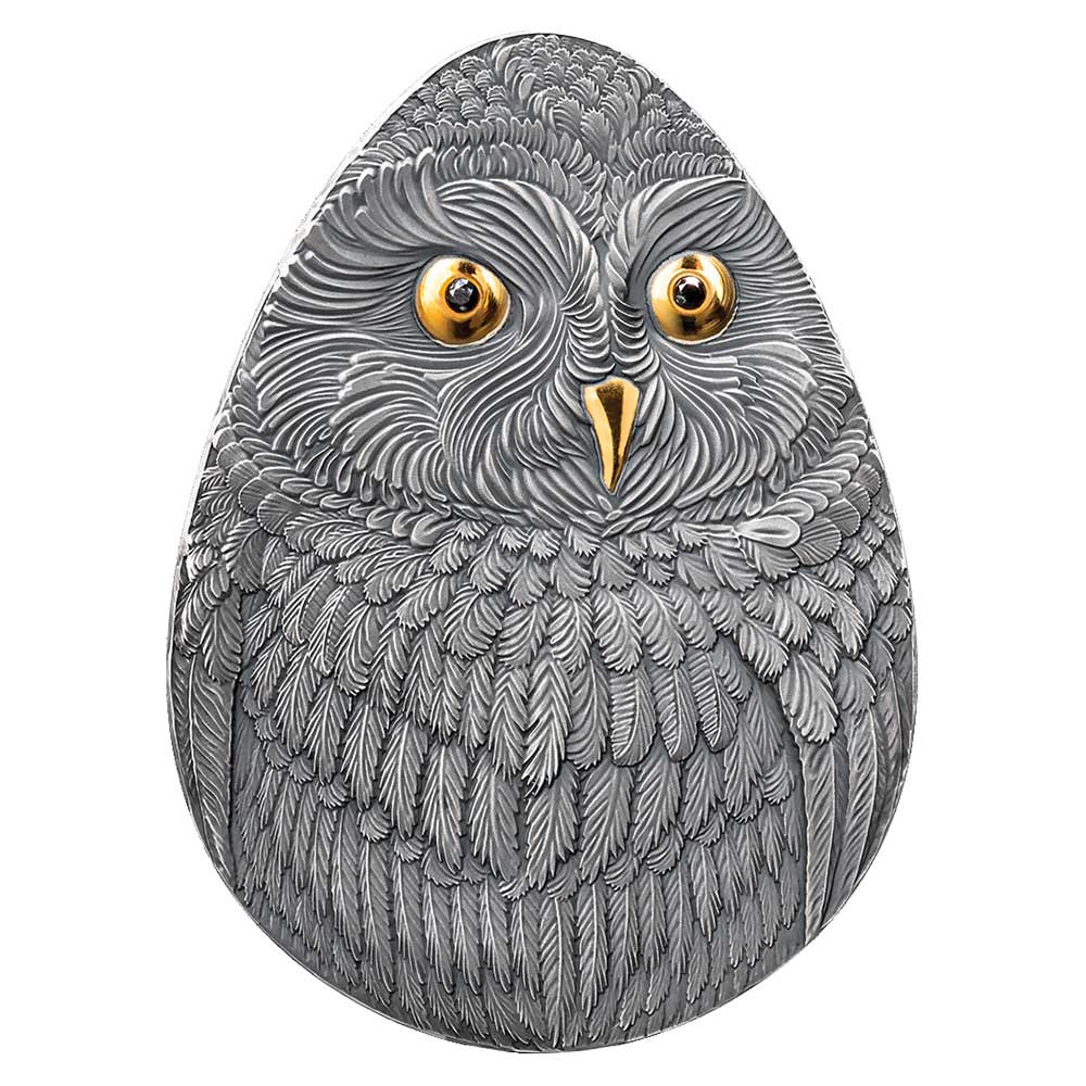 2 Dollars Argent Niue 2024 - Hibou des marais