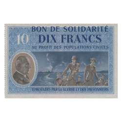 Bon de solidarité 10 Francs