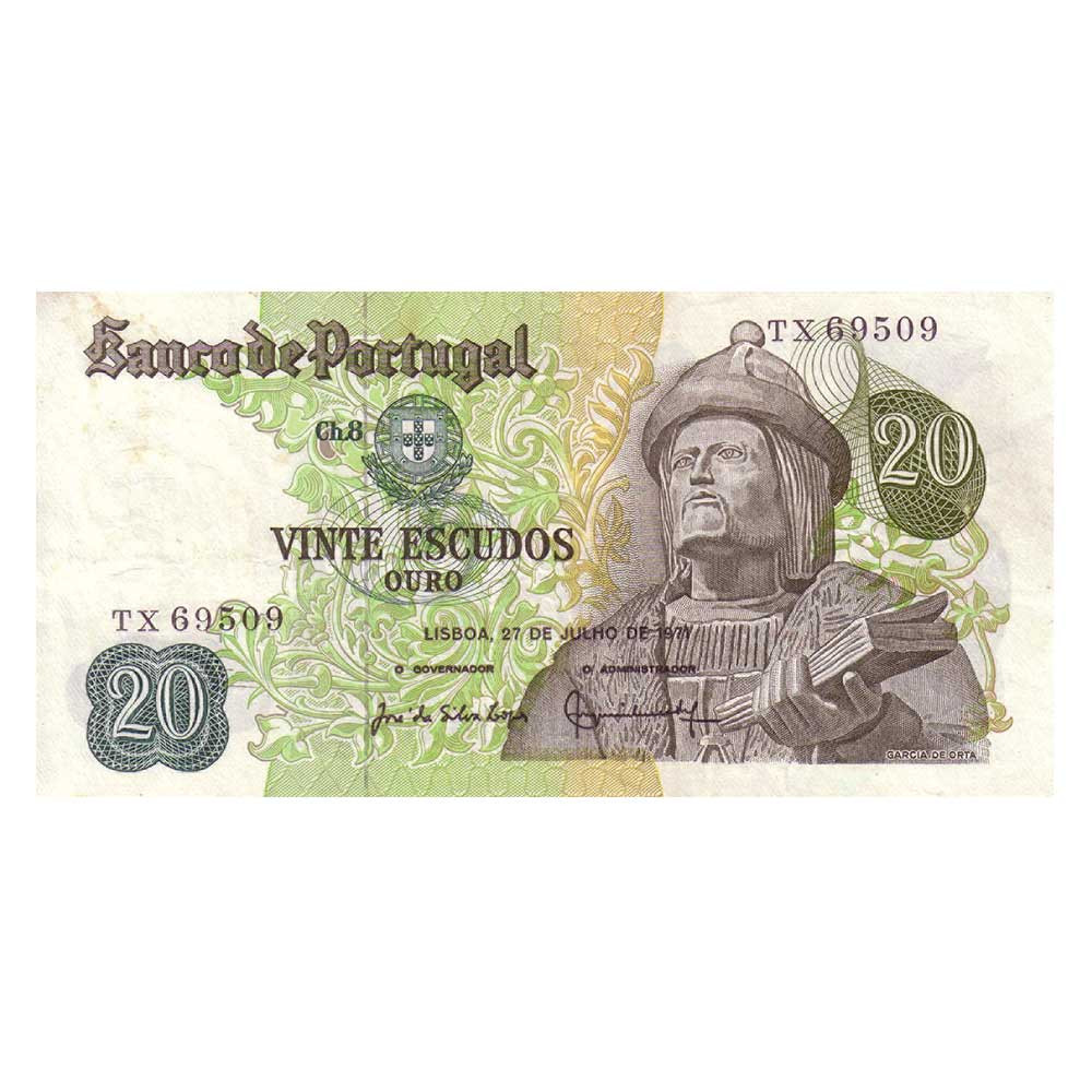 20 Escudos Portugal 1971 - Garcia de Orta