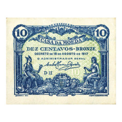 10 Centavos Portugal 1917 -...